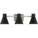 Towner 3 Light 25.63 inch Brushed Nickel Wall Bath Fixture Wall Light