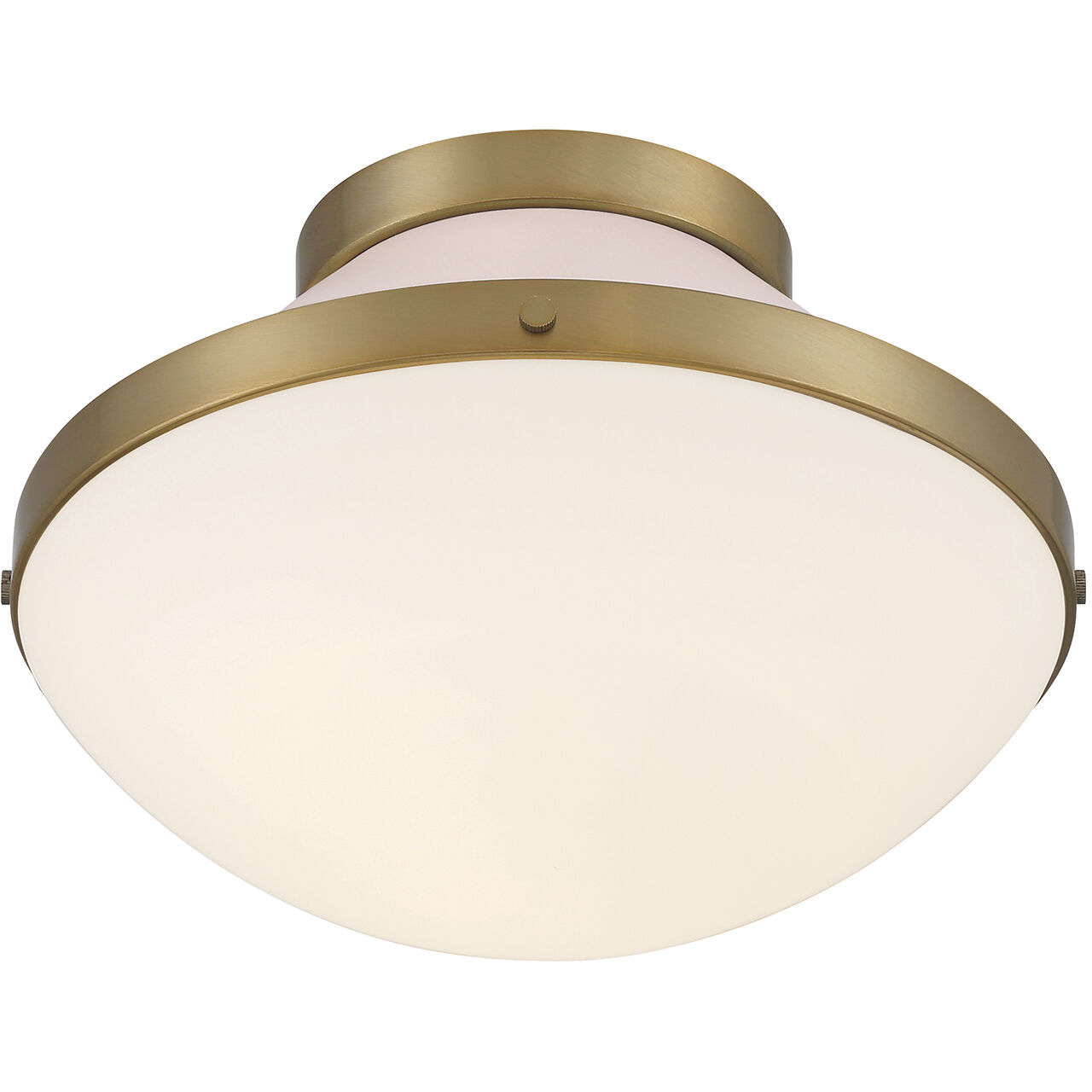 Xander 1 Light 12.25 inch Vibrant Gold Flush Ceiling Light in Vibrant Gold and Blush