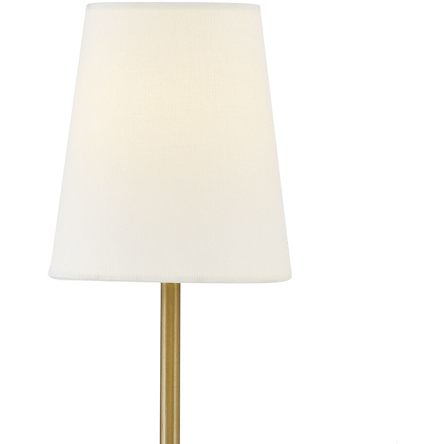 Cora Sconce Wall Light in Lacquered Brass