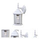 Craftsman 2 1 Light 15.5 inch Textured White Exterior Wall Mount in Clear