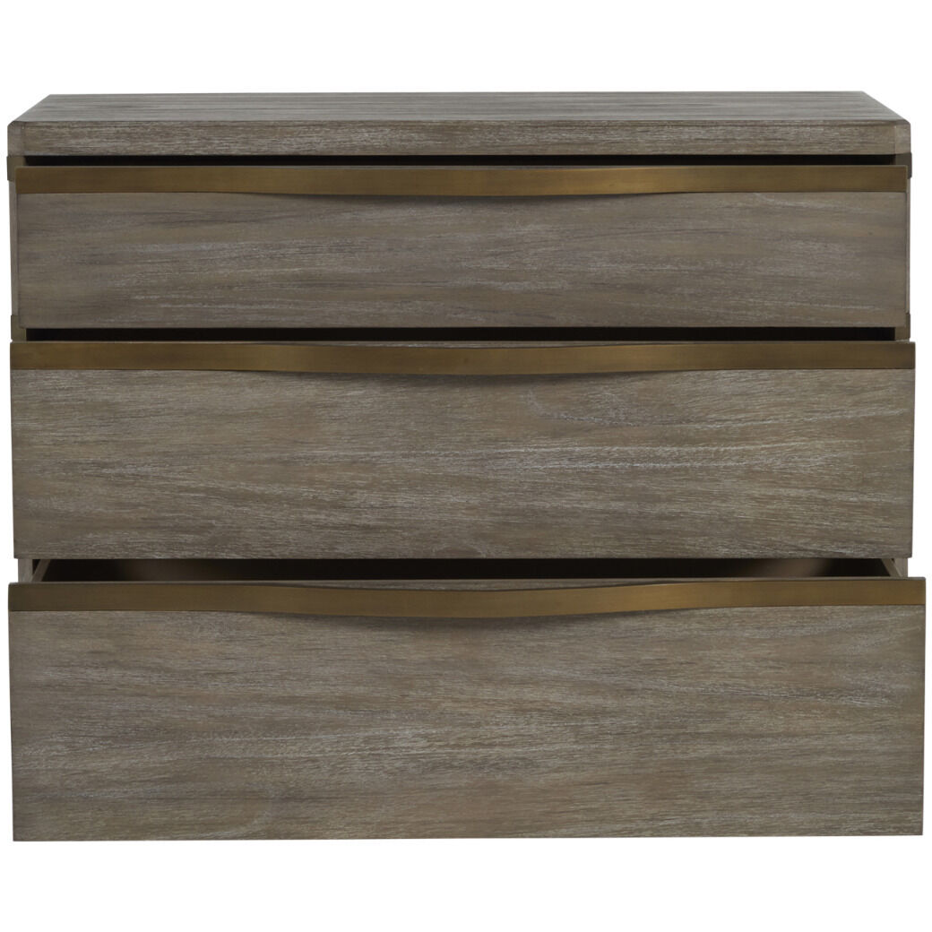 Gillespie Brushed Grey / Stained Brass Chest