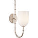 AERIN Edgemere 1 Light 4.5 inch Burnished Silver Leaf Bath Light Wall Light