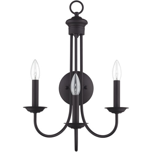 Estate 3 Light 14 inch Bronze Wall Sconce Wall Light