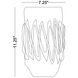 Avellino 11.25 X 3 inch Vase, Small