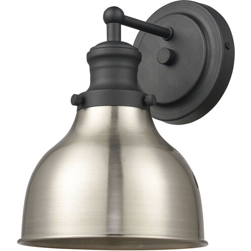 Haralson 1 Light 7 inch Charcoal with Satin Nickel Vanity Light Wall Light