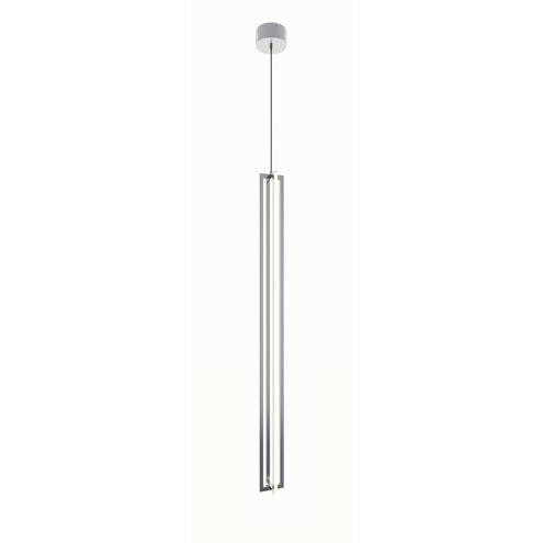 Cass LED 4 inch Satin Nickel Pendant Ceiling Light