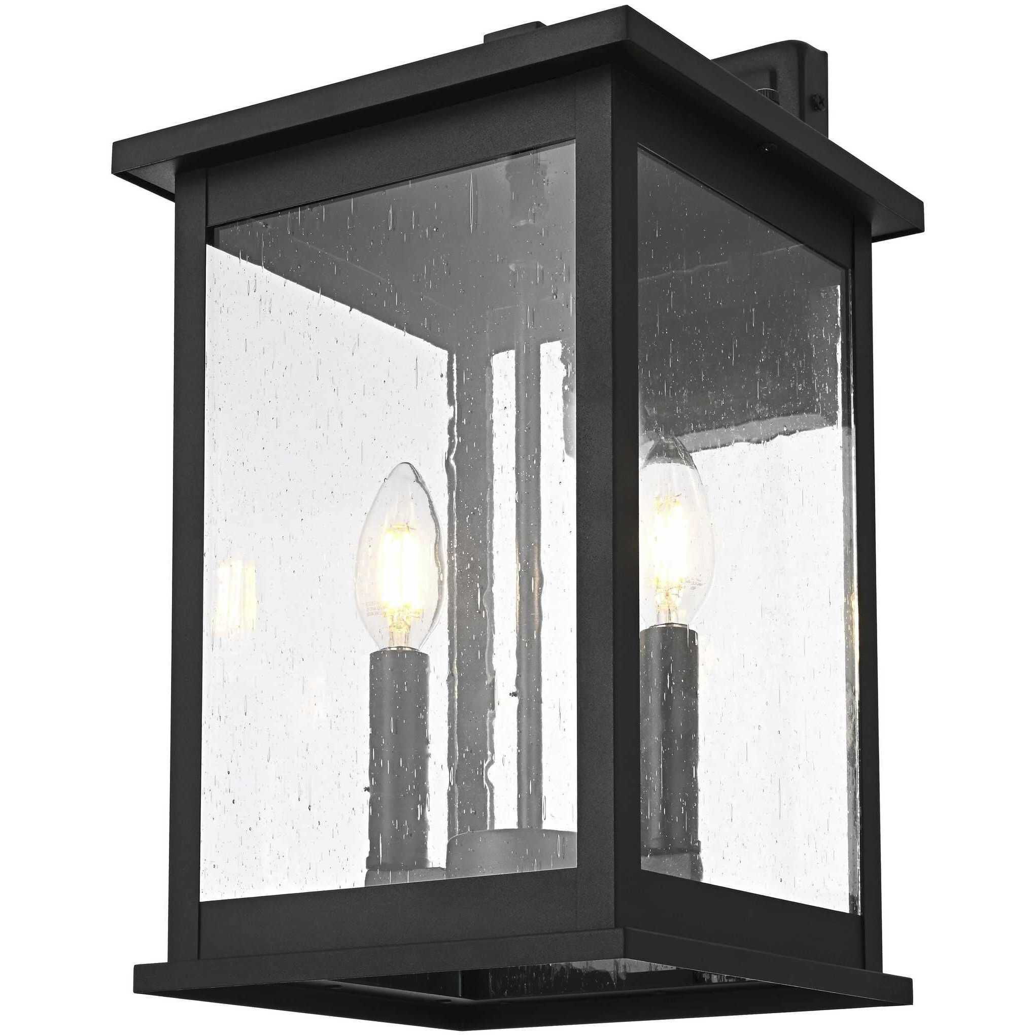 Ringgold 2 Light 16 inch Black Outdoor Wall Sconce