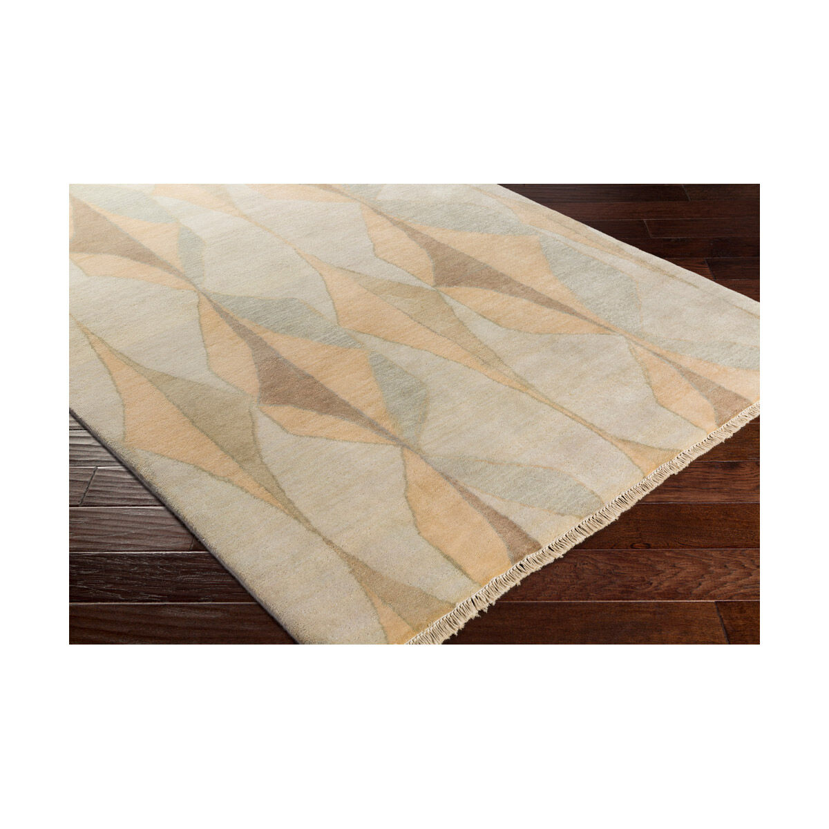 Libra One 36 X 24 inch Neutral and Brown Area Rug, Wool