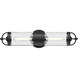Alora Mood Lancaster 2 Light 3.88 inch Matte Black Bath Vanity Light Wall Light