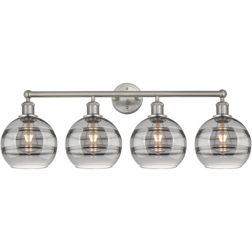 Edison Rochester 4 Light 35 inch Satin Nickel Bath Vanity Light Wall Light