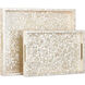 Gerri Dot Natural Trays, Set of 2