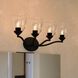 Bellwood 4 Light 28 inch Matte Black Bathroom Light Wall Light