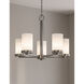 Britton 5 Light 21 inch Brushed Nickel Chain Chandelier Ceiling Light