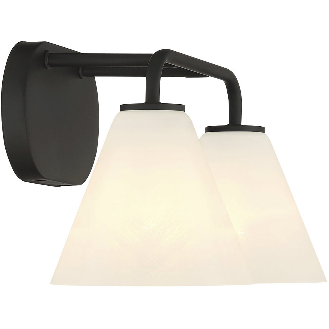 Blair 2 Light 15.5 inch Black Bath Wall Light