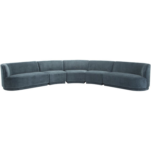 Yoon Blue Modular Sectional, Radius