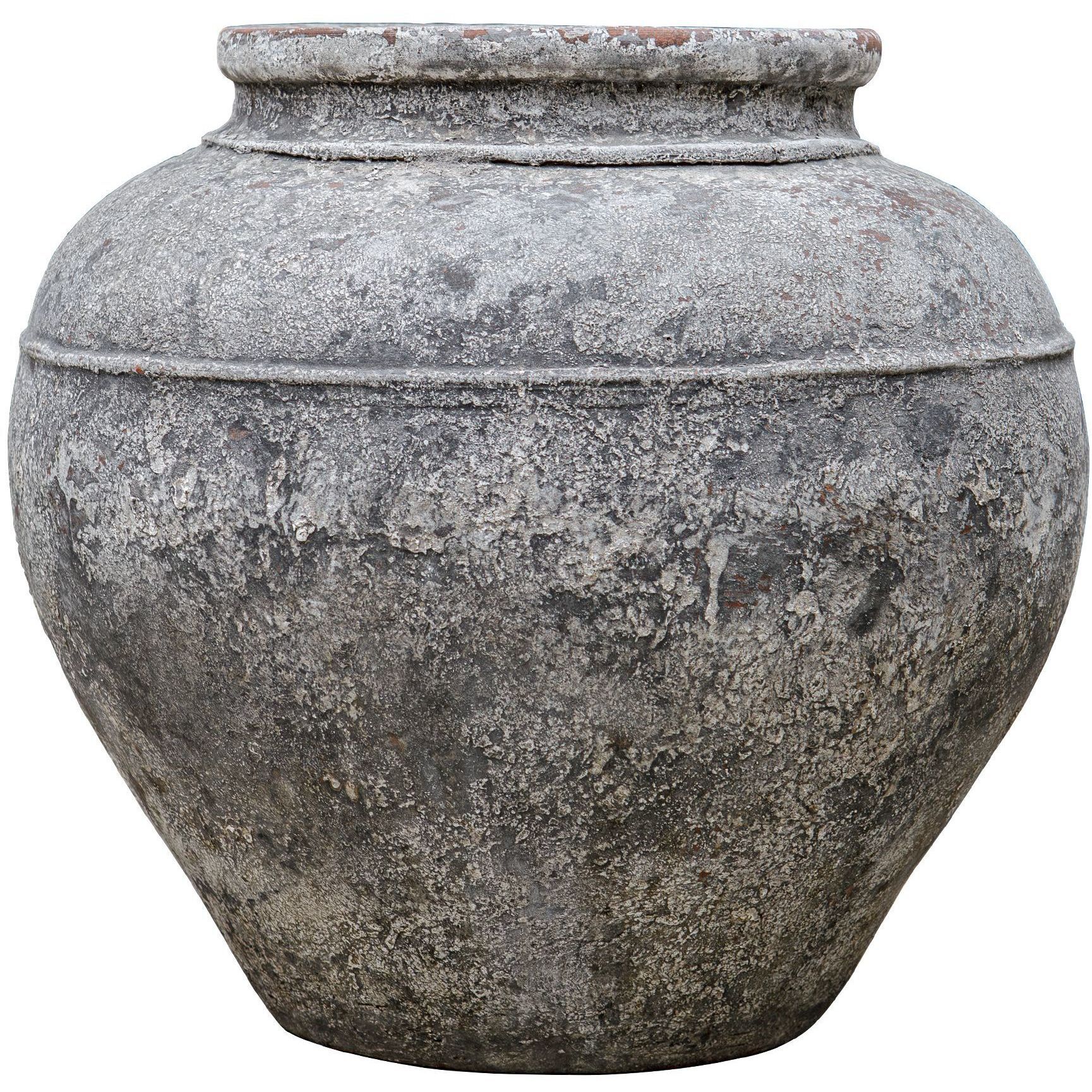 Echoes Of Time Whitewash Concrete Outdoor Planter