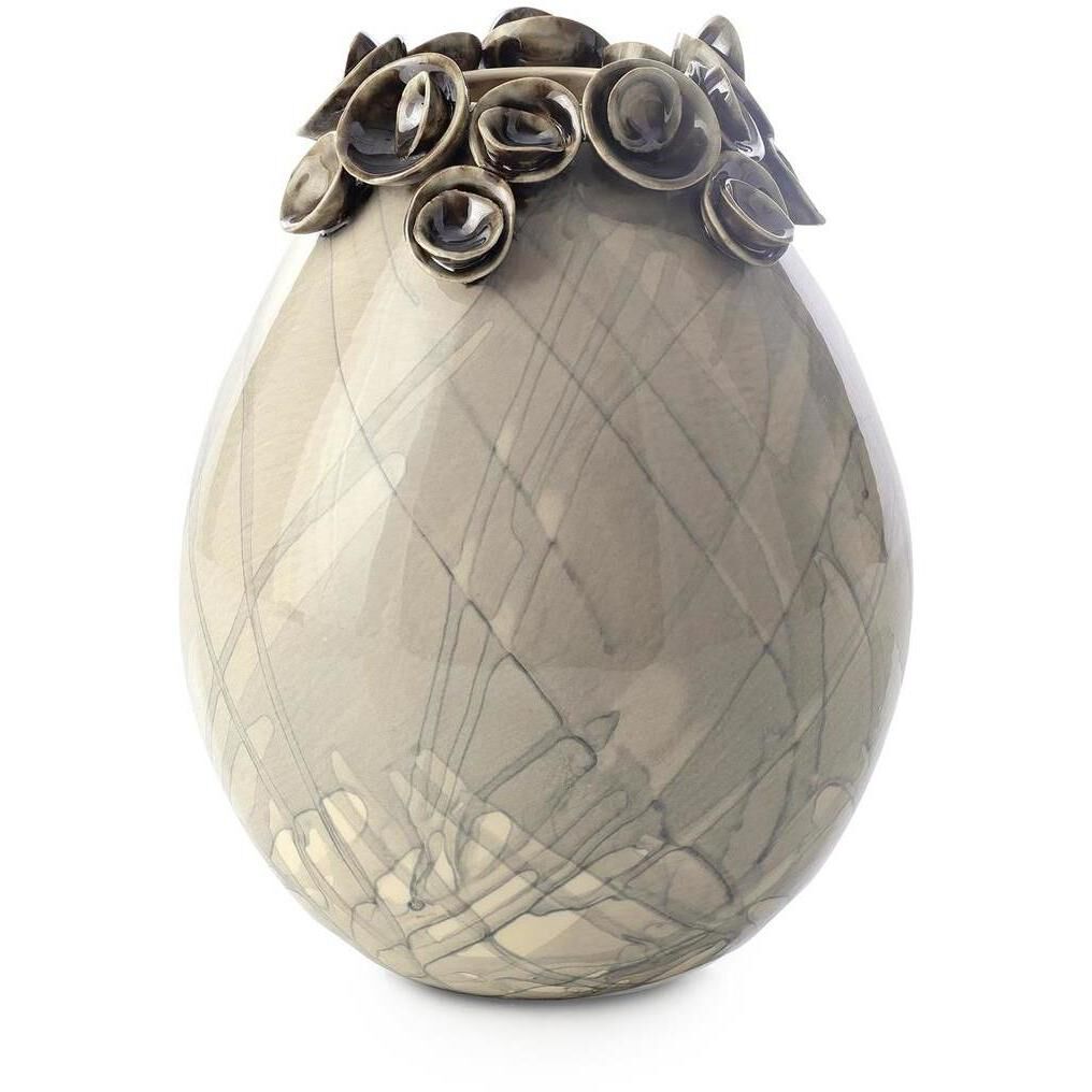 Porcelain Blooms 10.5 X 8 inch Vase, Large