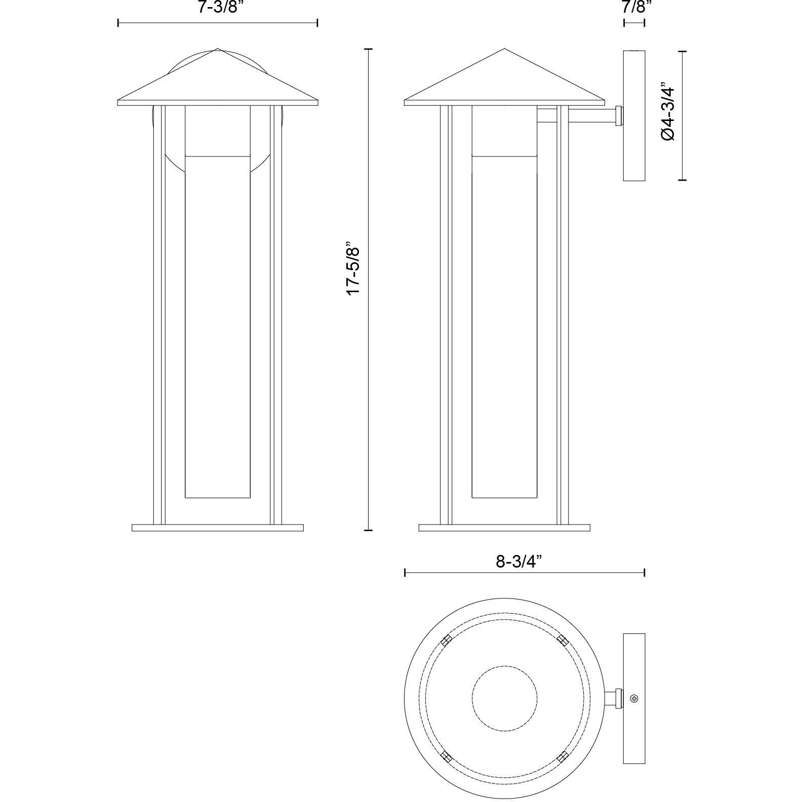 Alora Mood Tenko 1 Light 17.63 inch Bronze Exterior Wall