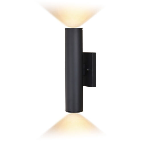 Chiasso LED 14.25 inch Textured Black Outdoor Wall