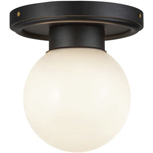 Alora Mood Fiore 1 Light 6 inch Matte Black Semi Flush Mount Ceiling Light