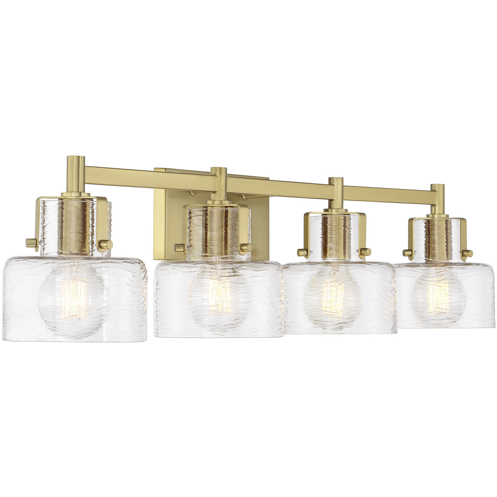 Dover 4 Light 33.25 inch Warm Brass Bathroom Vanity Light Wall Light