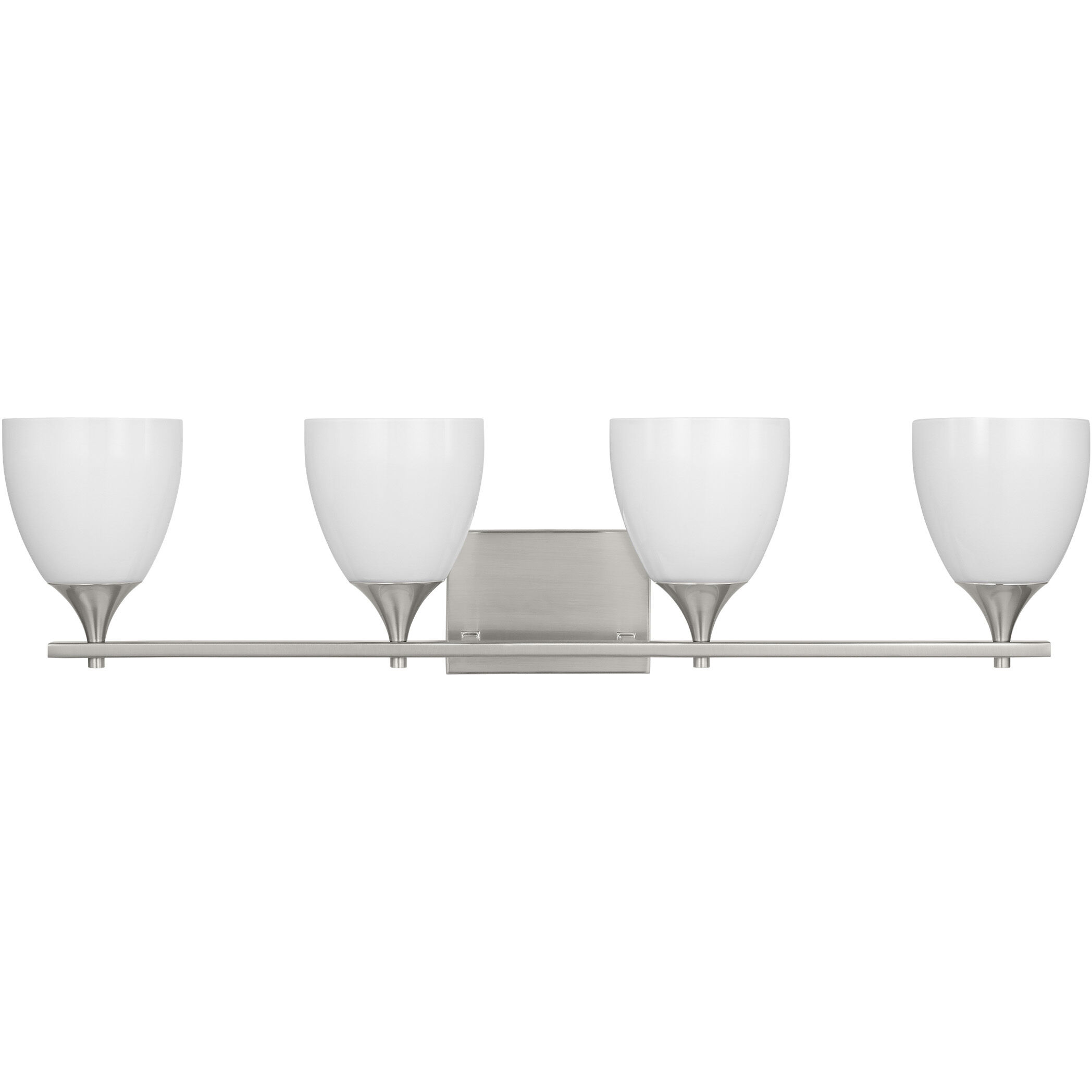 Drew & Jonathan Toffino 4 Light 36 inch Brushed Steel Wall Bath Fixture Wall Light