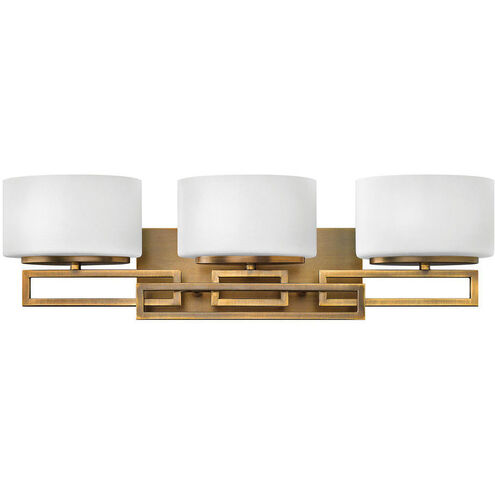 Lanza 3 Light 25 inch Brushed Bronze Vanity Light Wall Light
