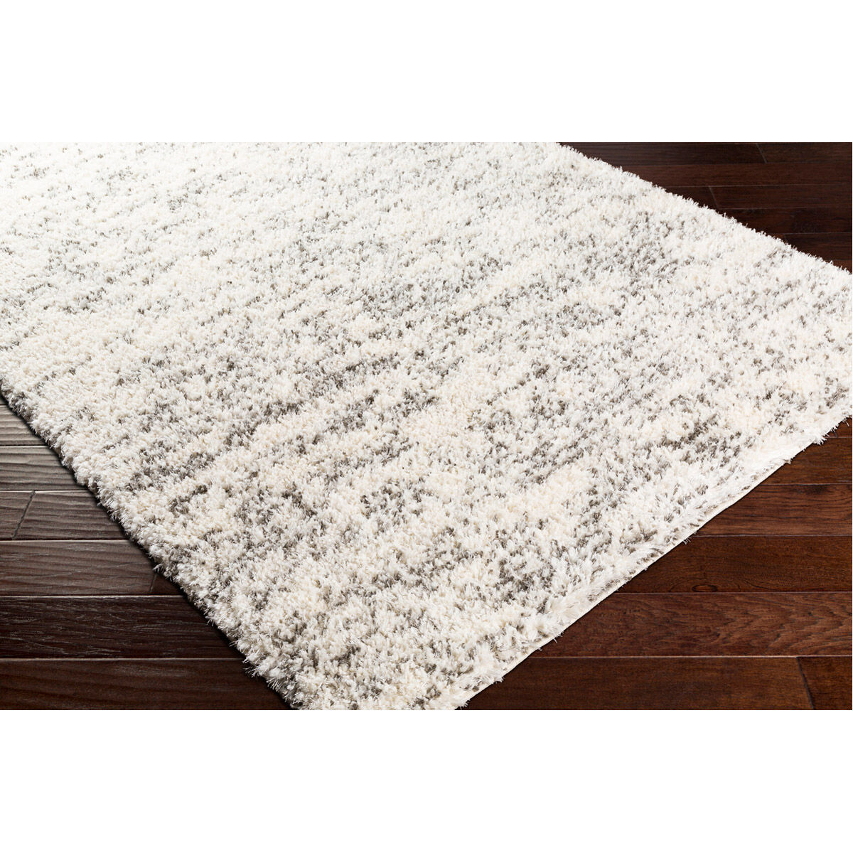 Fanfare 87 X 63 inch Charcoal/White Rugs, Rectangle