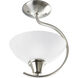 Sentura 1 Light 11 inch Brushed Nickel Semi-Flush Mount Ceiling Light