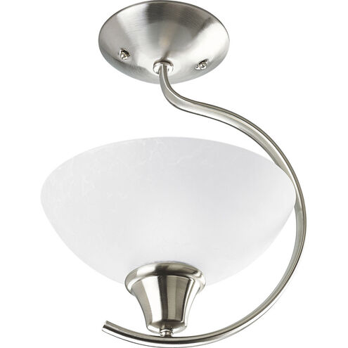 Sentura 1 Light 11 inch Brushed Nickel Semi-Flush Mount Ceiling Light