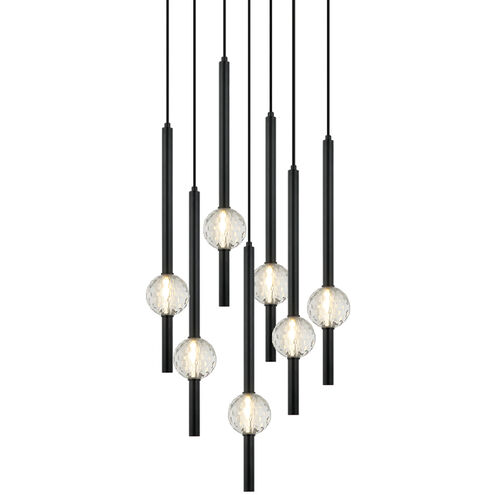Windchimer LED 18.88 inch Matte Black Pendant Ceiling Light