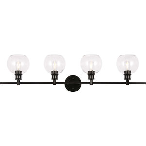 Syracuse 4 Light 38 inch Black Wall sconce Wall Light