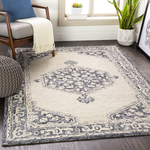 Granada 36 X 24 inch Black Rug in 2 x 3, Rectangle
