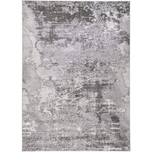 Ayda 90 X 63 inch Black/Grey Rug in 5 x 7