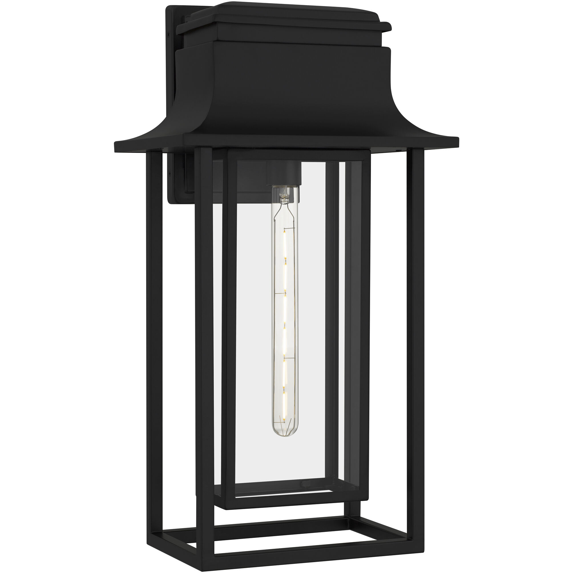 Garner 1 Light 24 inch Matte Black Outdoor Wall Lantern