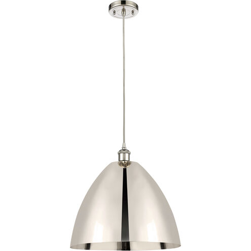 Ballston Dome 1 Light 16 inch Polished Nickel Mini Pendant Ceiling Light