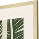 Tropical Flourish Green and Beige Framed Art