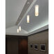 Rome 7.88 inch Chrome Pendant Ceiling Light in Chrome/Black, Aqua Outer/Matte White Inner Glass