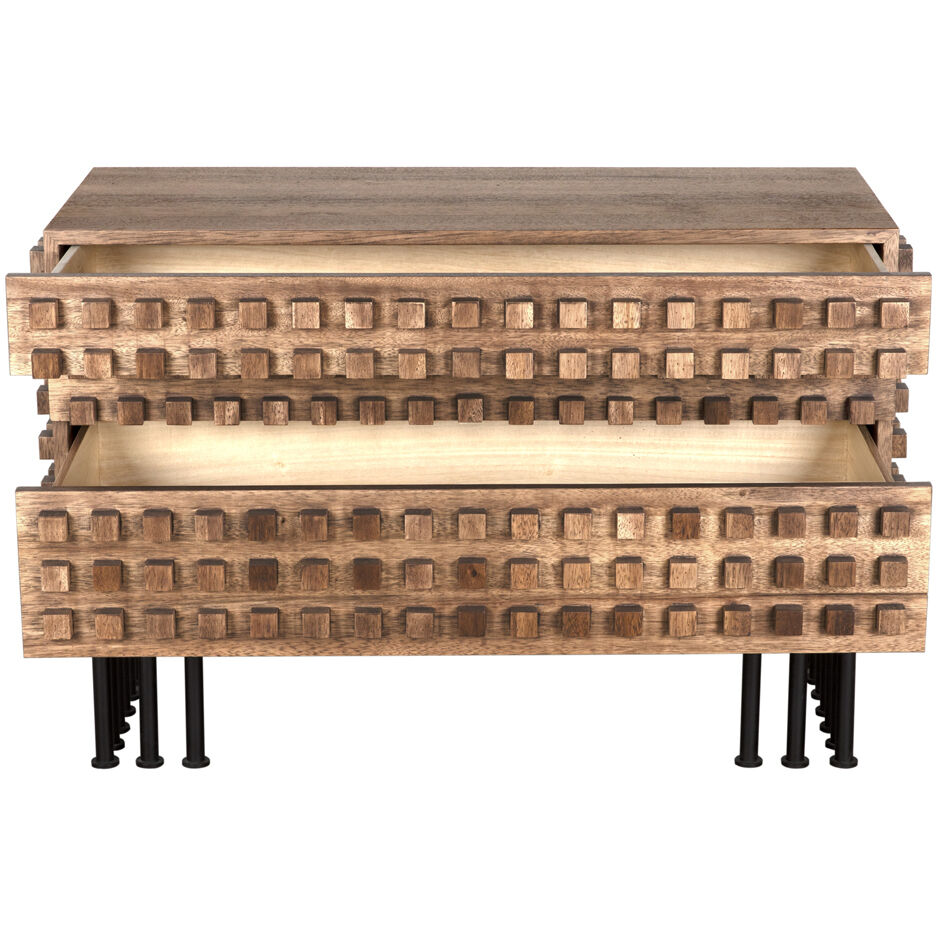 Wolfgang 45 X 20 inch Dark Walnut with Matte Black Sideboard