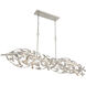 Broche 6 Light 50.5 inch Antique Silver Linear Chandelier Ceiling Light
