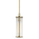 Marley 1 Light 4 inch Aged Brass Pendant Ceiling Light