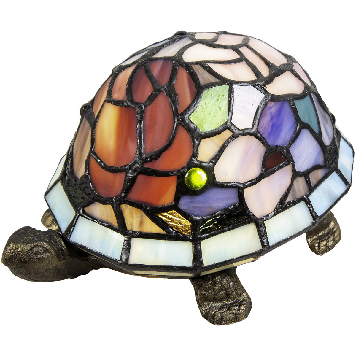 Toto Turtle Floral 5 inch 15.00 watt Antique Bronze Accent Lamp Portable Light