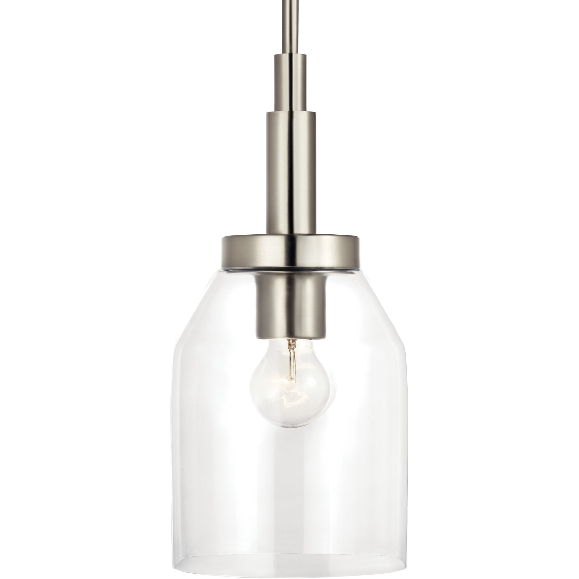 Madden 1 Light Brushed Nickel Mini Pendant Ceiling Light