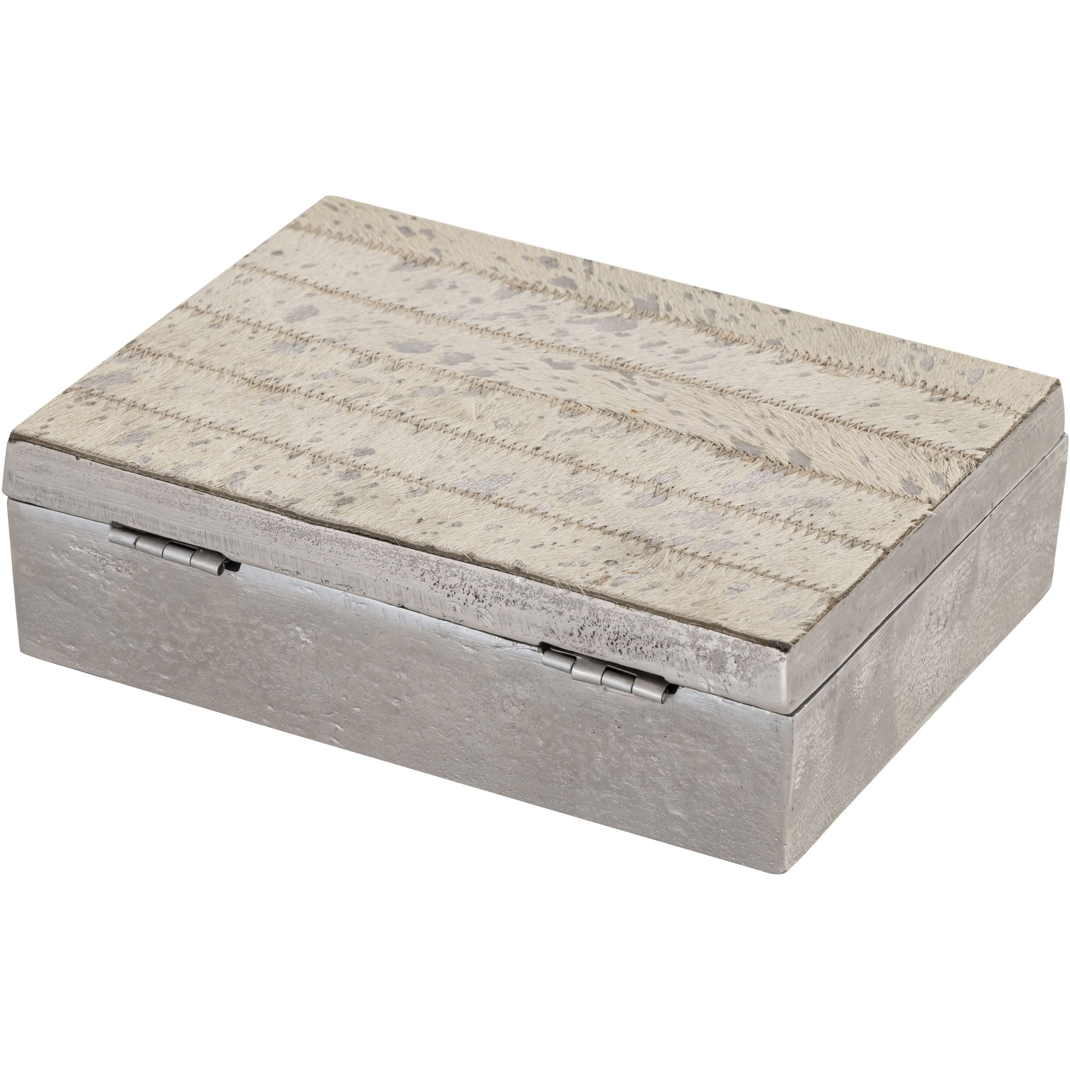 Chloe 10 X 7.5 inch Silver with White Box, Set of 2