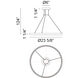 O'hara LED 23.63 inch Matte Black Chandelier Ceiling Light