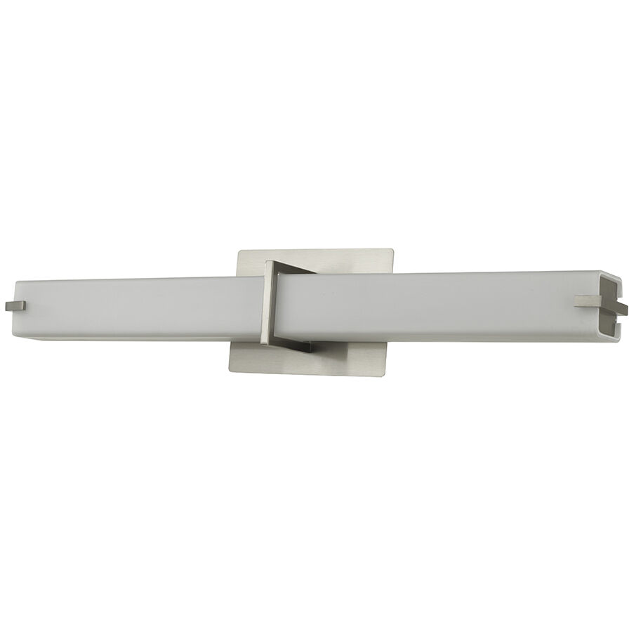 Squire LED 26.3 inch Brushed Nickel Bath Vanity Light Wall Light
