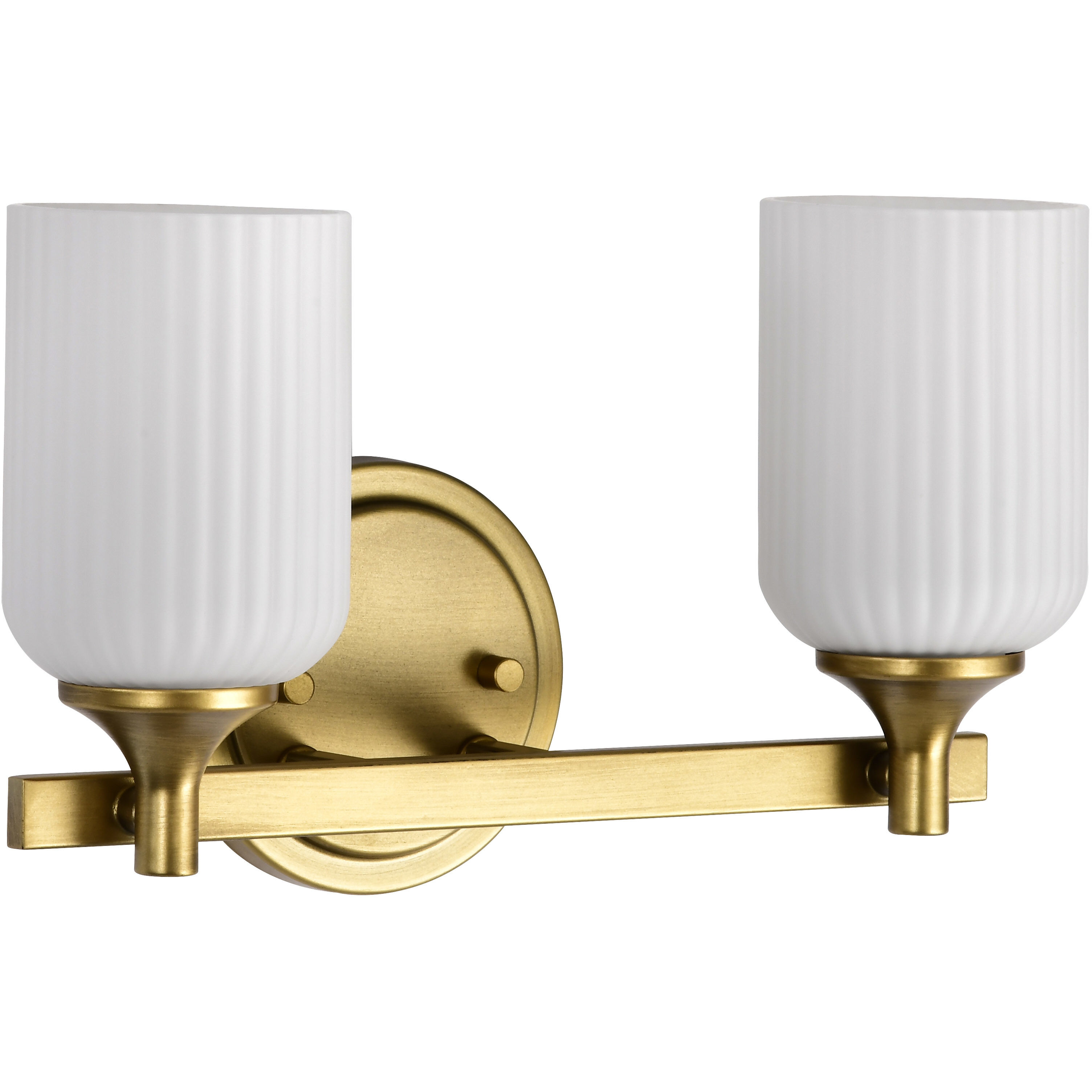 Solara 13.38 inch Natural Brass Vanity Wall Light