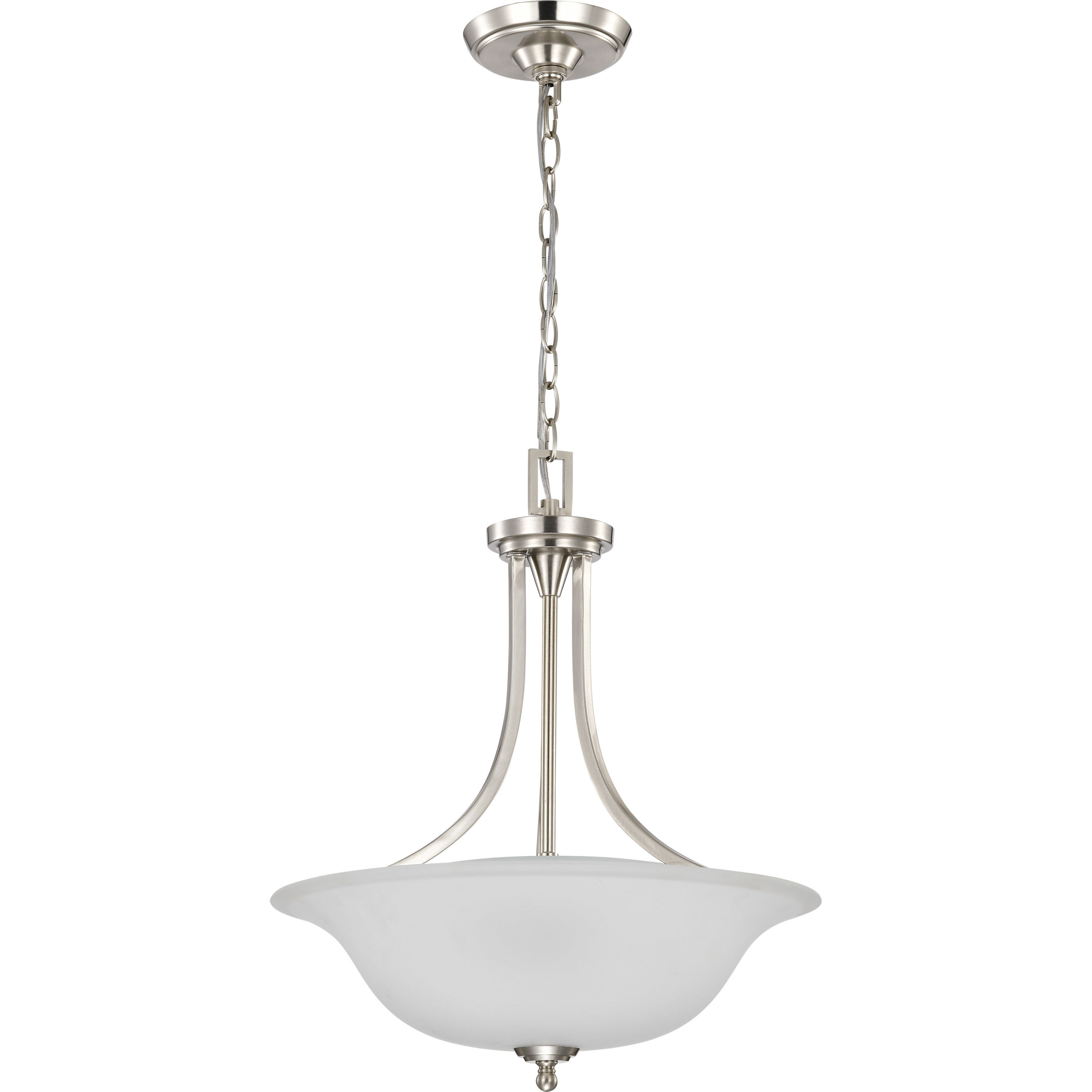Surrey 3 Light 16 inch Brushed Nickel Pendant Ceiling Light