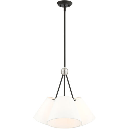 Prato 3 Light 21 inch Black Chandelier Ceiling Light