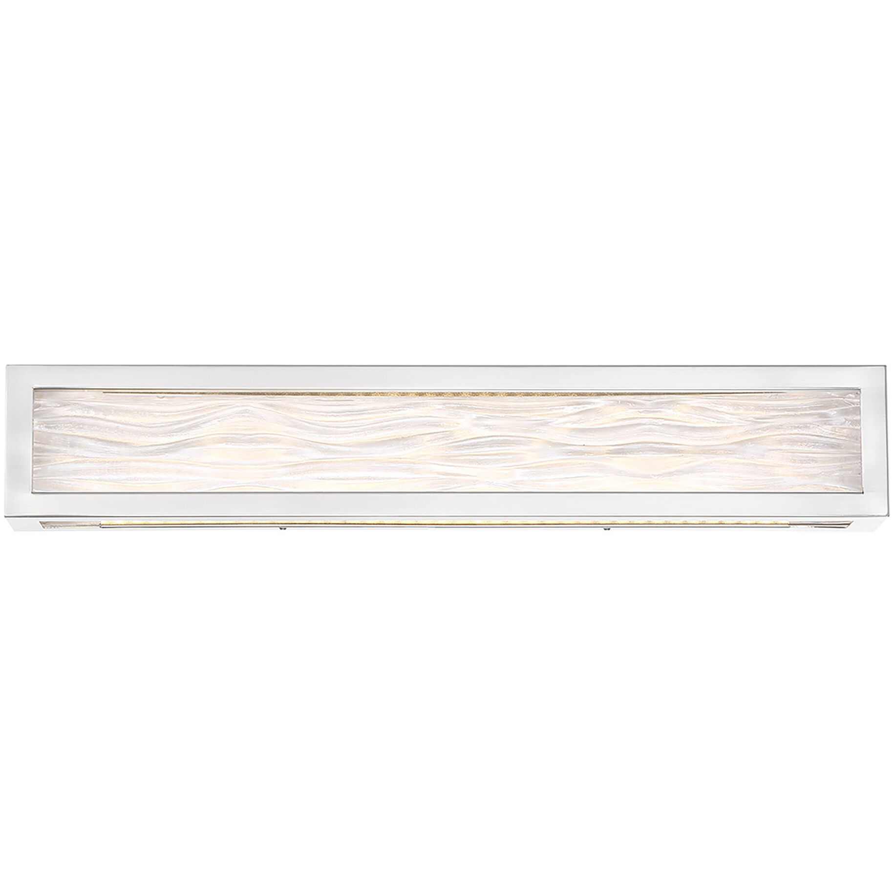Shock Waves LED 27 inch Brushed Nickel Bath Vanity & Wall Light in 27in.